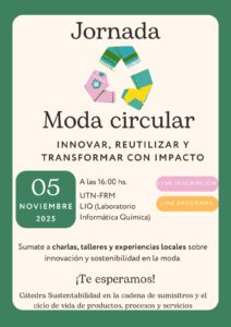 JORNADA DE MODA CIRCULAR EN EL LABORATORIO DE INFORMÁTICA QUÍMICA FRM