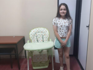 SE RECIBIÓ UNA SILLITA COMO DONACIÓN PARA EL LACTARIO