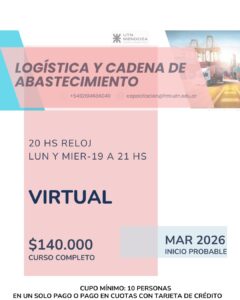 CURSO DE LOGÍSTICA Y CADENA DE ABASTECIMIENTO