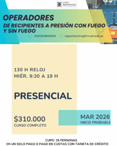 ‼️CURSO DE OPERADORES DE RECIPIENTES A PRESIÓN CON FUEGO Y SIN FUEGO