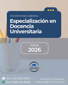 INSCRIBITE A NUESTRA ESPECIALIZACIÓN EN DOCENCIA UNIVERSITARIA
