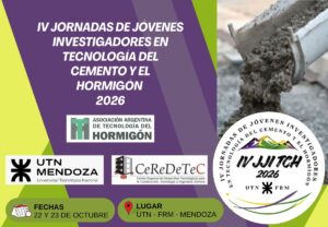 IV JORNADAS DE JÓVENES INVESTIGADORES EN TECNOLOGÍA DEL CEMENTO Y EL HORMIGÓN 2026